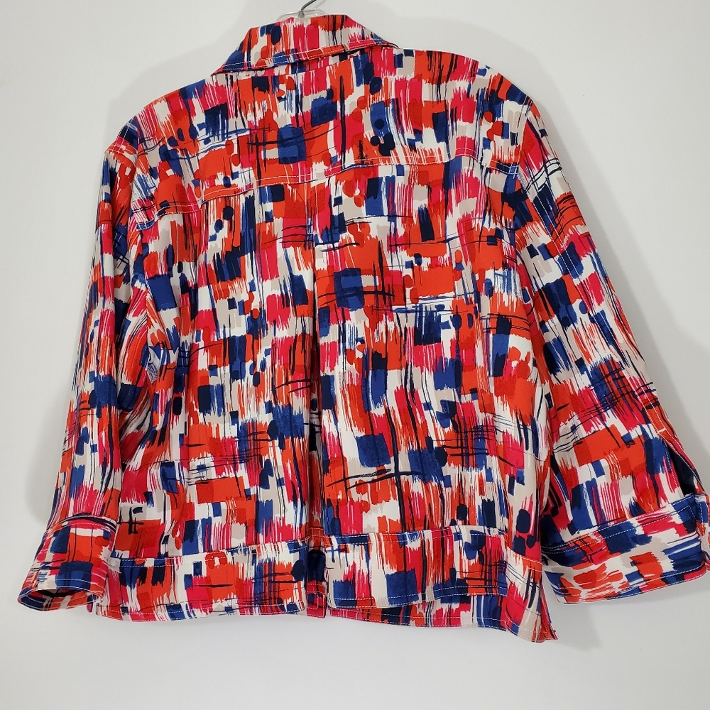 Ruby Rd Multicolored Jacket, Size 14 - image 6
